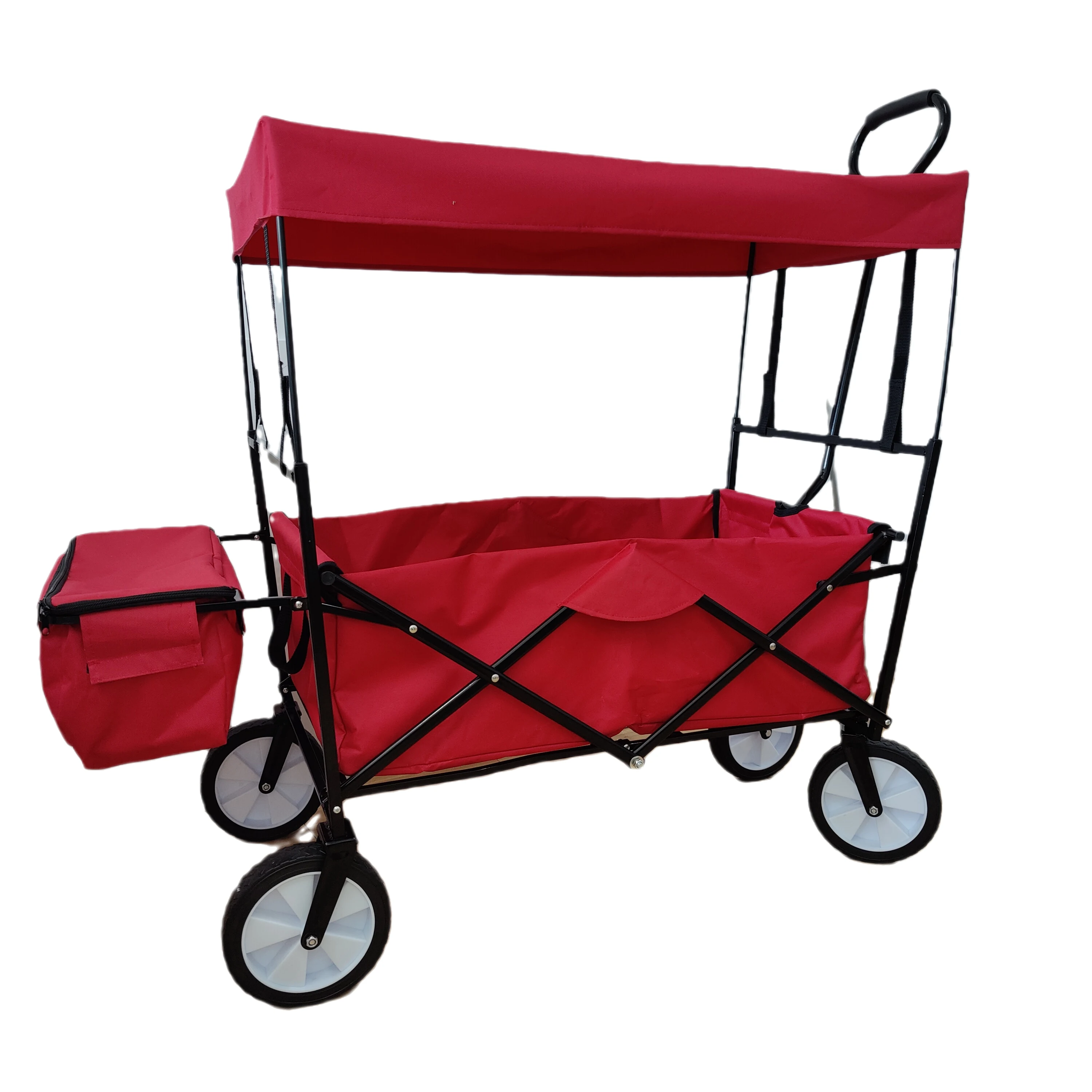 Heavy Duty Steel Folding Beach/camping/picnic/sand/outdoor Utility Wagon Cart Collapsible Wagon Trolley
