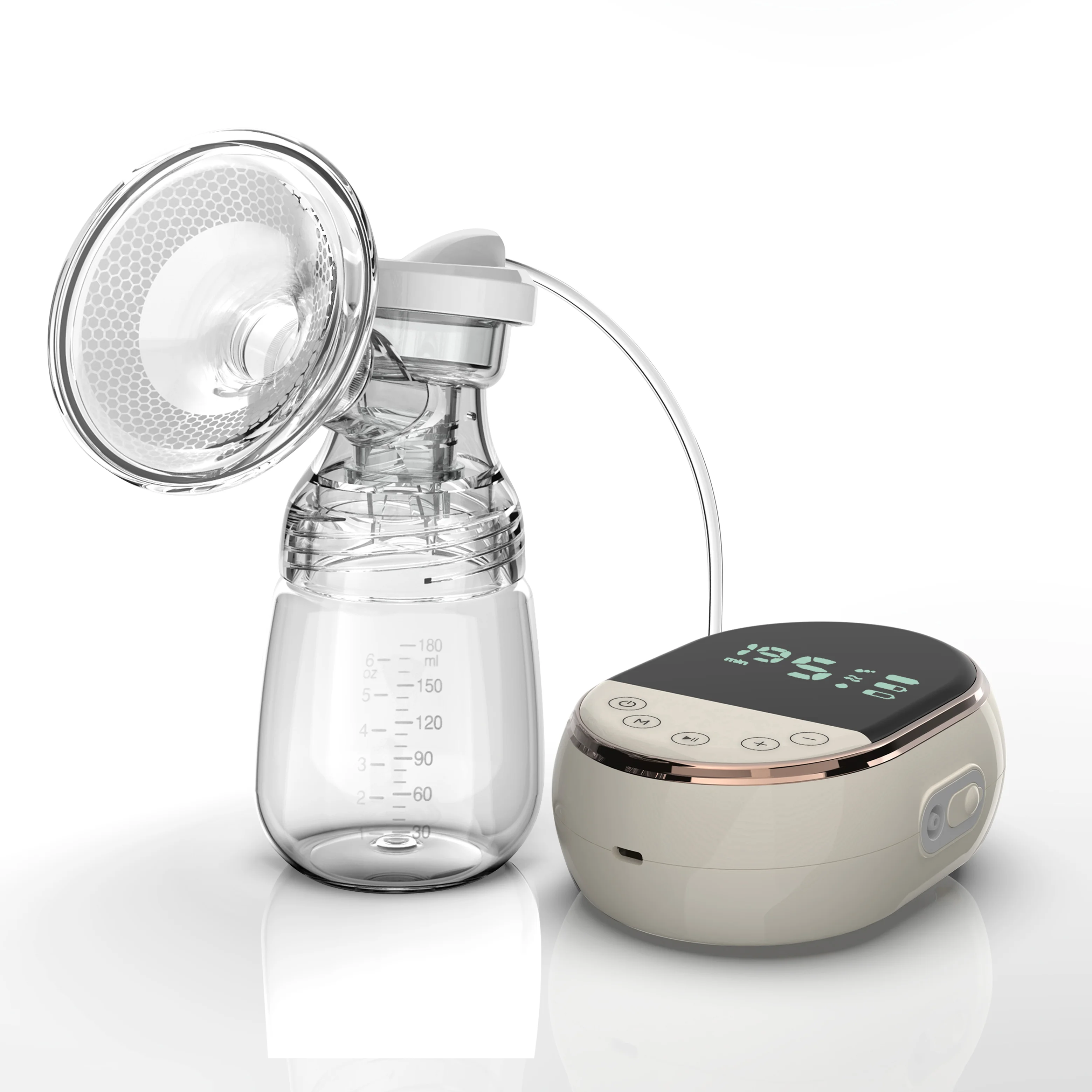 OEM Food Grade Double Electric Mom Use Bottle Milk Extractor Portable Silicone Shield Electric Breast Pumps
