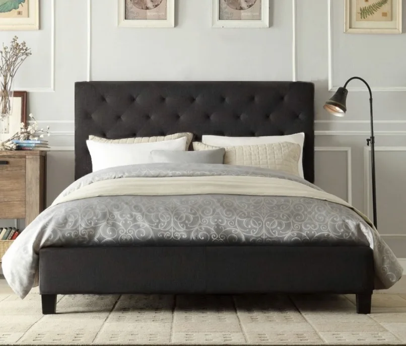 Professional manufacture cheap Upholstered Double Bed Modern Bed Luxury Bed King Size