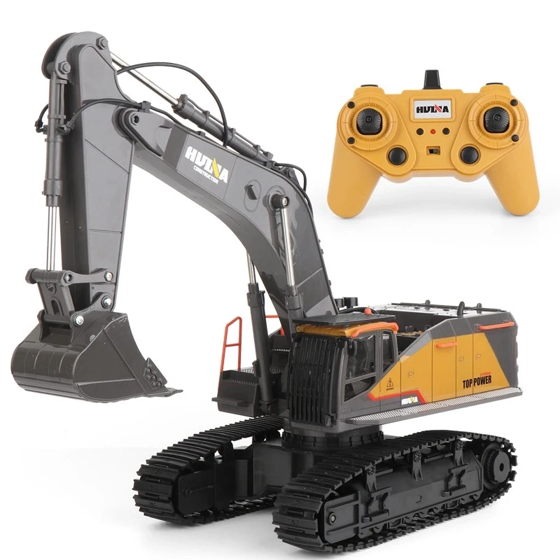 1/14 scale RC Huina 1592 Rc Excavator Toys Metal Excavator 592 Remote Control Excavator Toy 22Ch Vs Huina 1550
