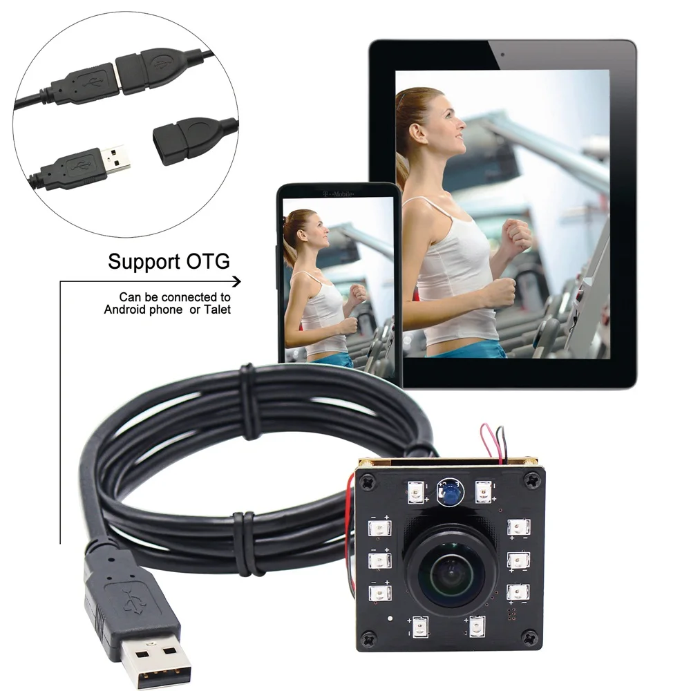 ELP Panaromic Camera High 120fps Webcam UVC CMOS OV2710 Infrared Mini Video Camera Wide Angle For Raspberry Pi