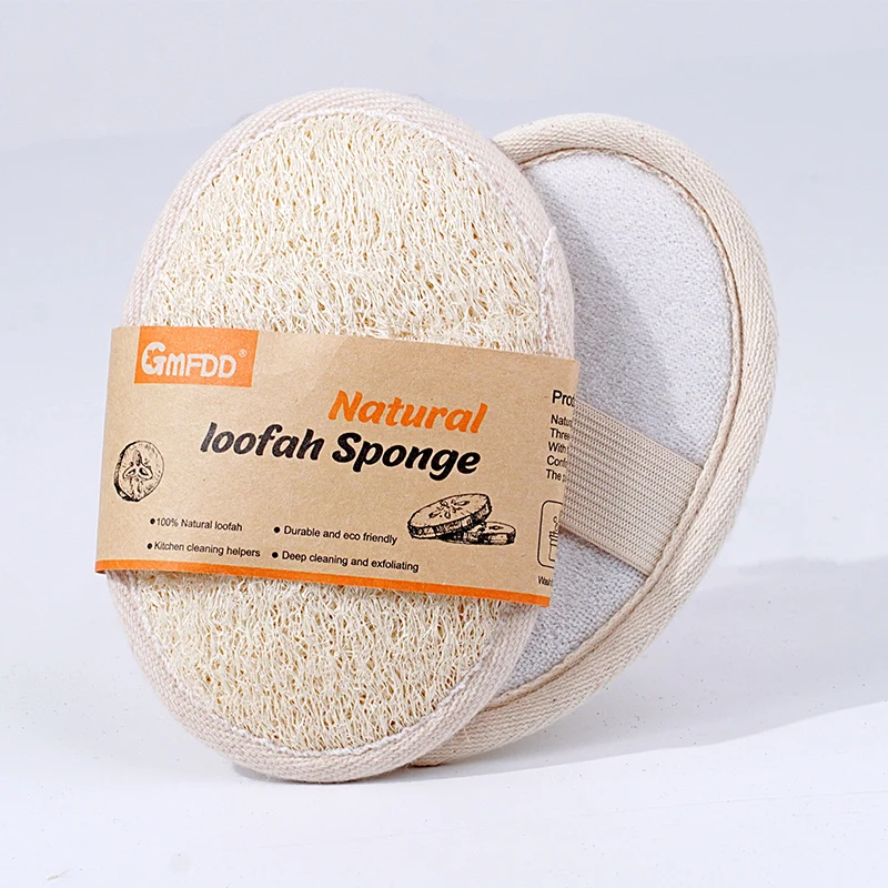 Loofah body wash sponge reusable multipurpose cleaning tools Bathing kitchen cleaning coaster exfoliating