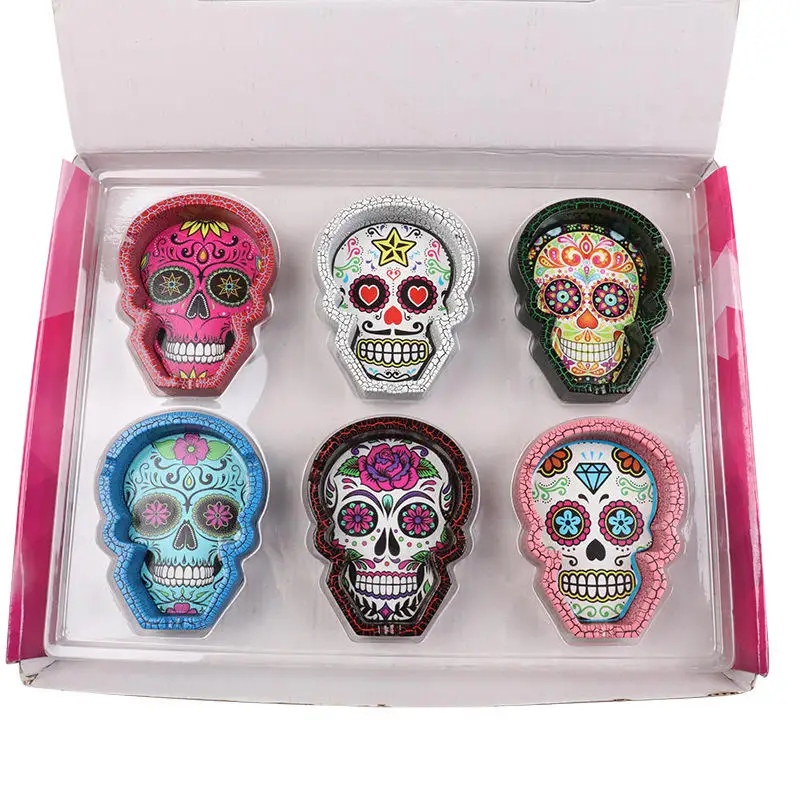 Wholesale New Resin Material High Quality Fancy Design Ashtray Skull Ashtray