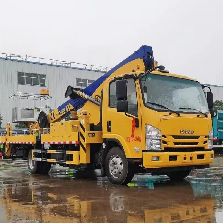 Лучшие продажи isuzu ELF KV100 воздушная платформа 17 м 21 24 28 30 гидравлическая телескопическая корзина грузовики