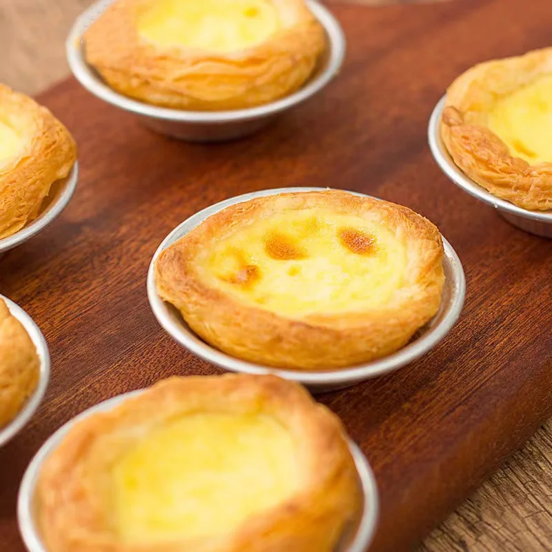 High Quality Aluminum Egg Tart Mold Baking Pudding Pastry Molds