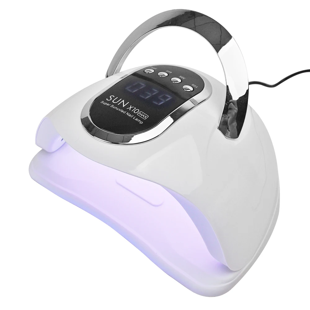 UV LED Nail Lamp 280W Nail Dryer Fast Curing Lamp with 4 Timer Settings Professional Auto Sensor Nail Machine at Home or Salon