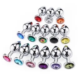 sex toy 3pcs/set Butt Plug Set Anal Plug Crystal Jewelry Beads Butt Plug For Women or Man
