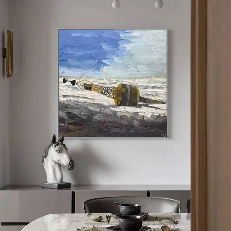 Home Decor Hand Paintings Handpainted Texture Wall Decor Artwork Abstract Oil Paintings Art Canvas