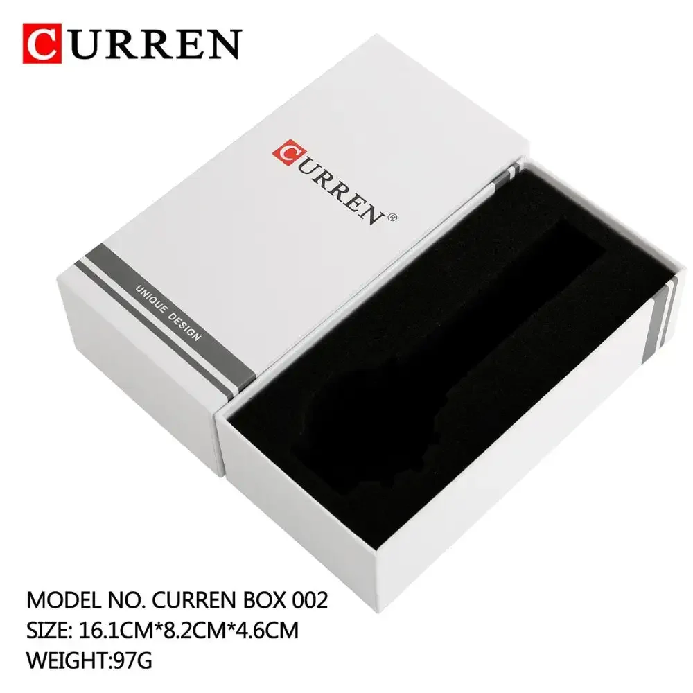 Top Brands CURREN Watch Original Watch Box Paper Packaging Luxury Gift Package Small CURREN Watch Box