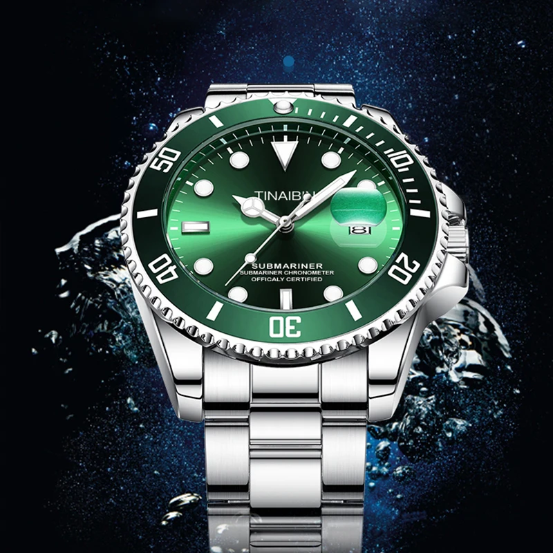 Automatic Movement Full Stainless Steel Band Dial Luxury Wrist Mechanical Watch for men 8865