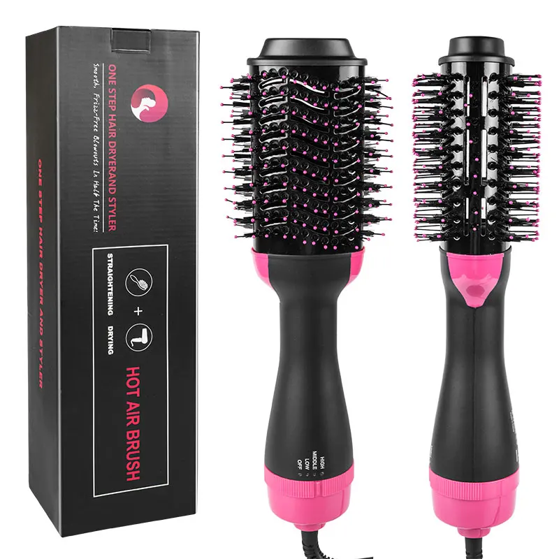 Factory price Manufacturer supply amazon Round Rotating Volumizer Styler hot Air One Step hair brush blow dryer