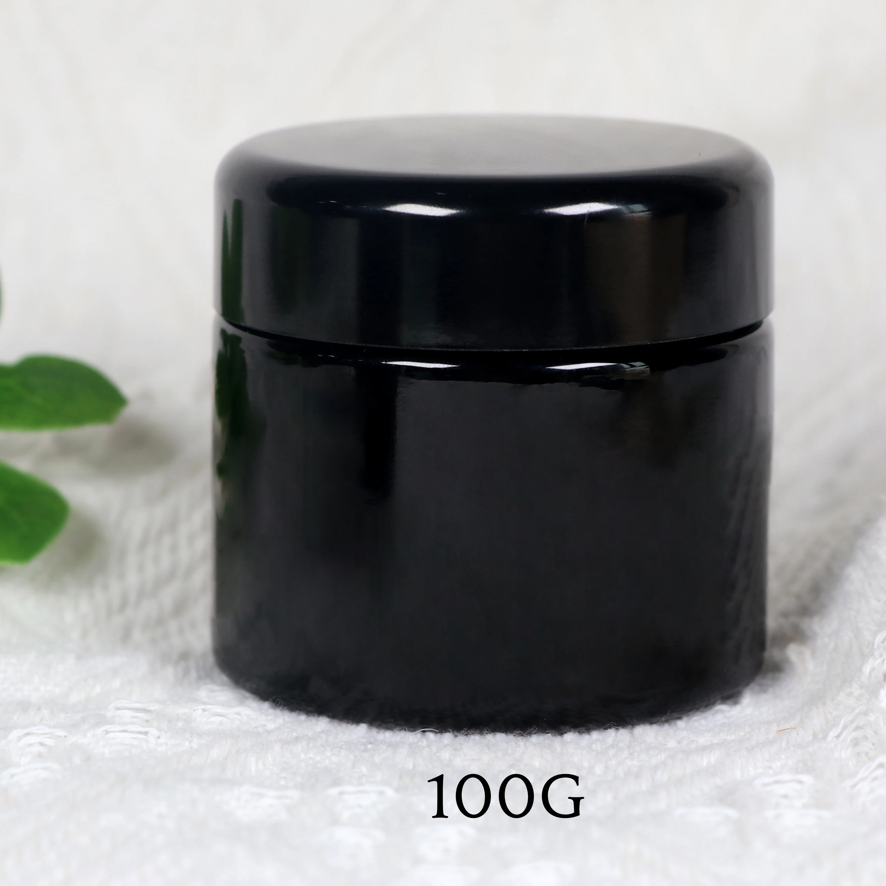 luxury 15ml 30ml 50ml 60ml 100ml 120ml 200ml 250ml 500ml food storage UV dark violet glass cream jar with lid