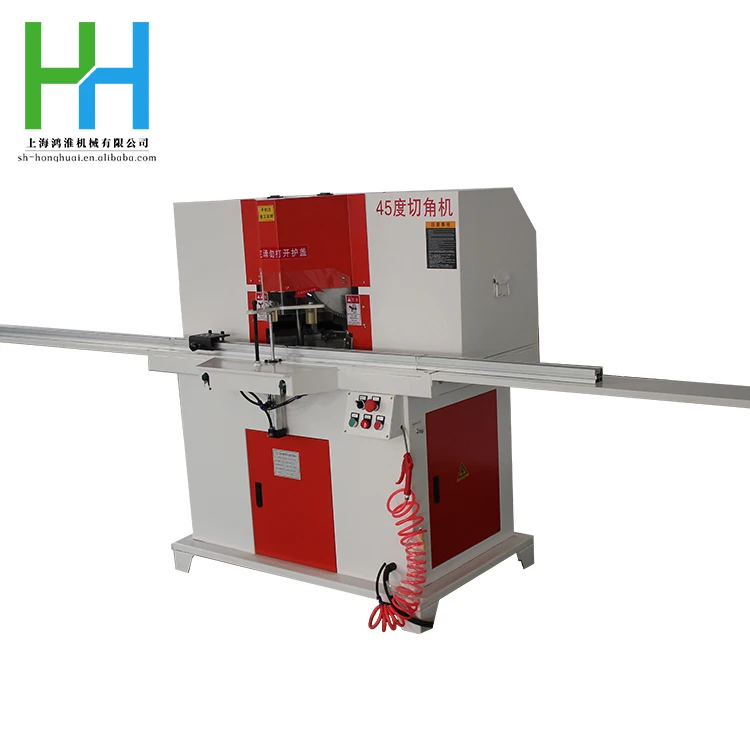 High precision industrial grade miter wood door and window frame 45 corner frame double head sawing machine