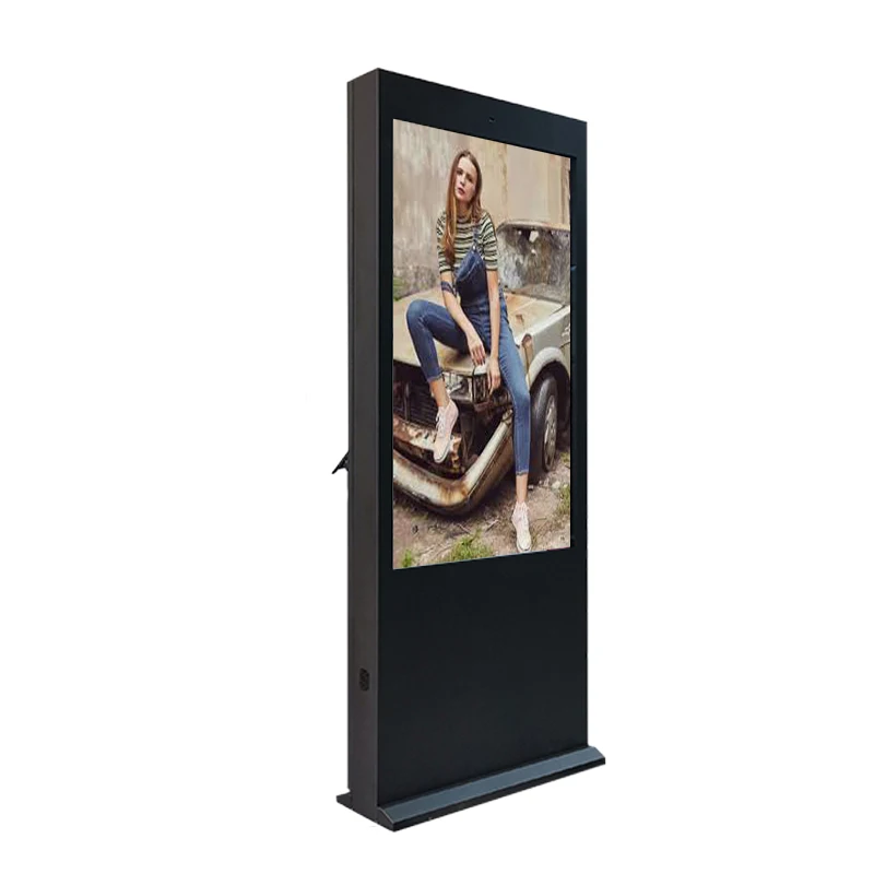 Promotional LCD Outdoor Floor Standing Advertising Display Android Totem