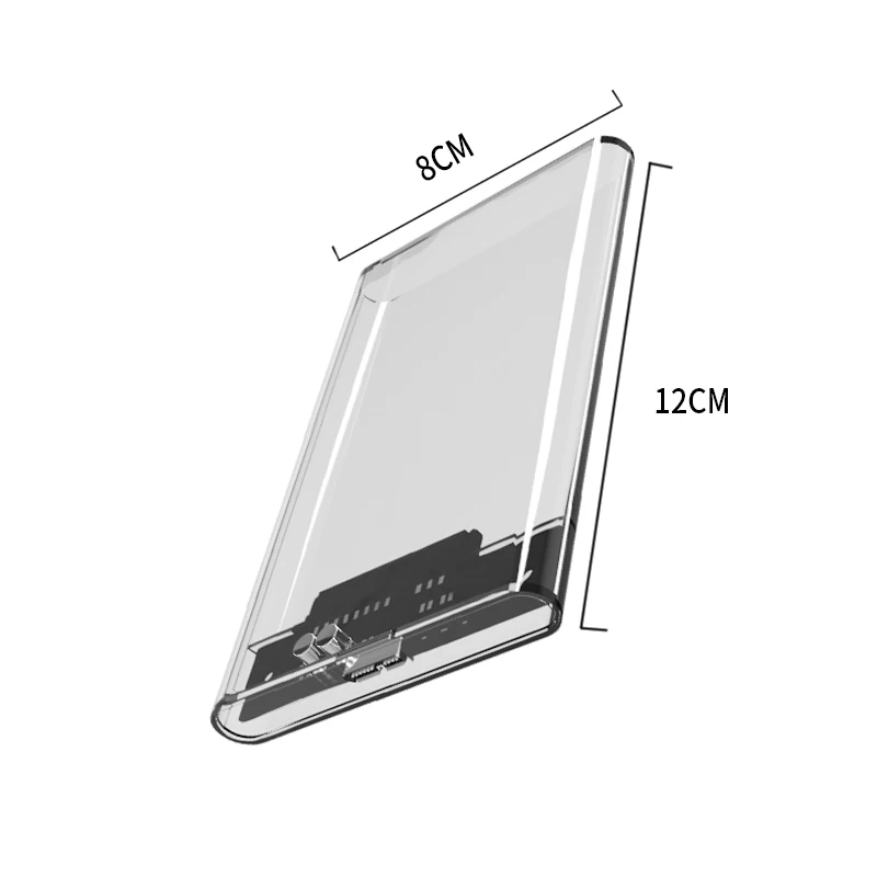 2,5 дюймовый прозрачный корпус для жесткого диска usb 3,0 sata
