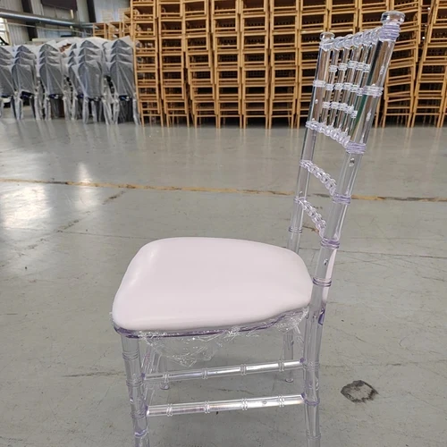 Wholesale Stackable Wedding Banquet Hotel Clear Crystal Monoframe Chiavari Chairs for Events