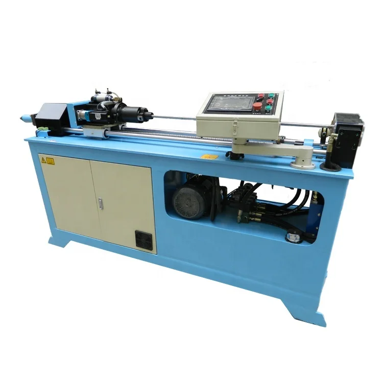 CNC AC & refrigerator copper flute tube punching machine for heat exchanger manifold flange hole
