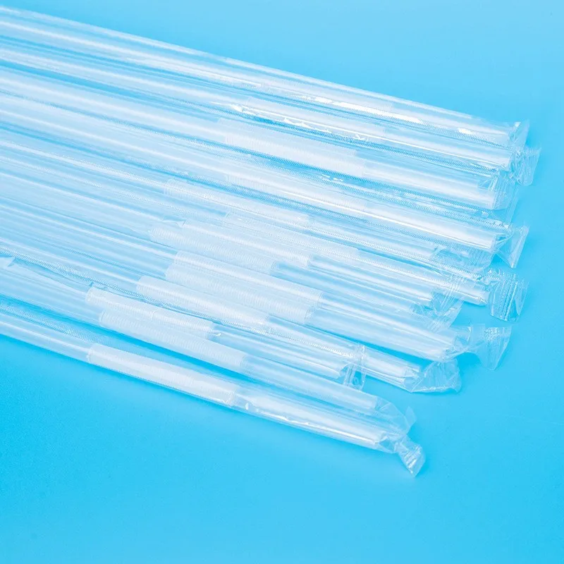 Wholesale Disposable Colorful High quality PP flexible artistic plastic drinking straws