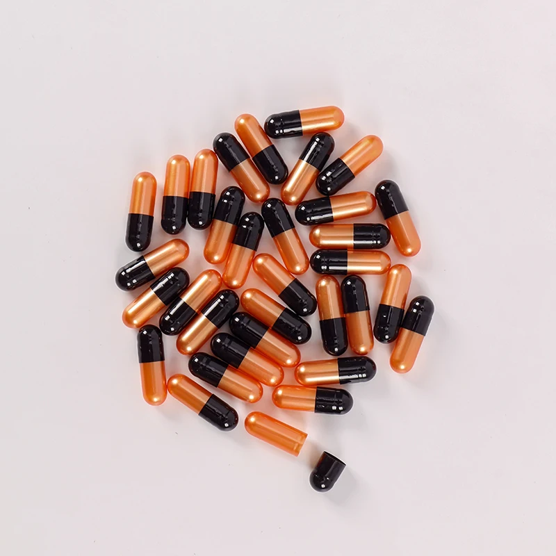 Vegetarian halal cellulose capsule shell plant vegetable transparent custom colored enteric-coated