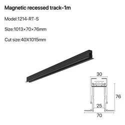 Recessed Dimmable Smart Dali Magnet Linear Rail Light System Aluminum 48v Magnetic Track Light For Hotel Showroom Home