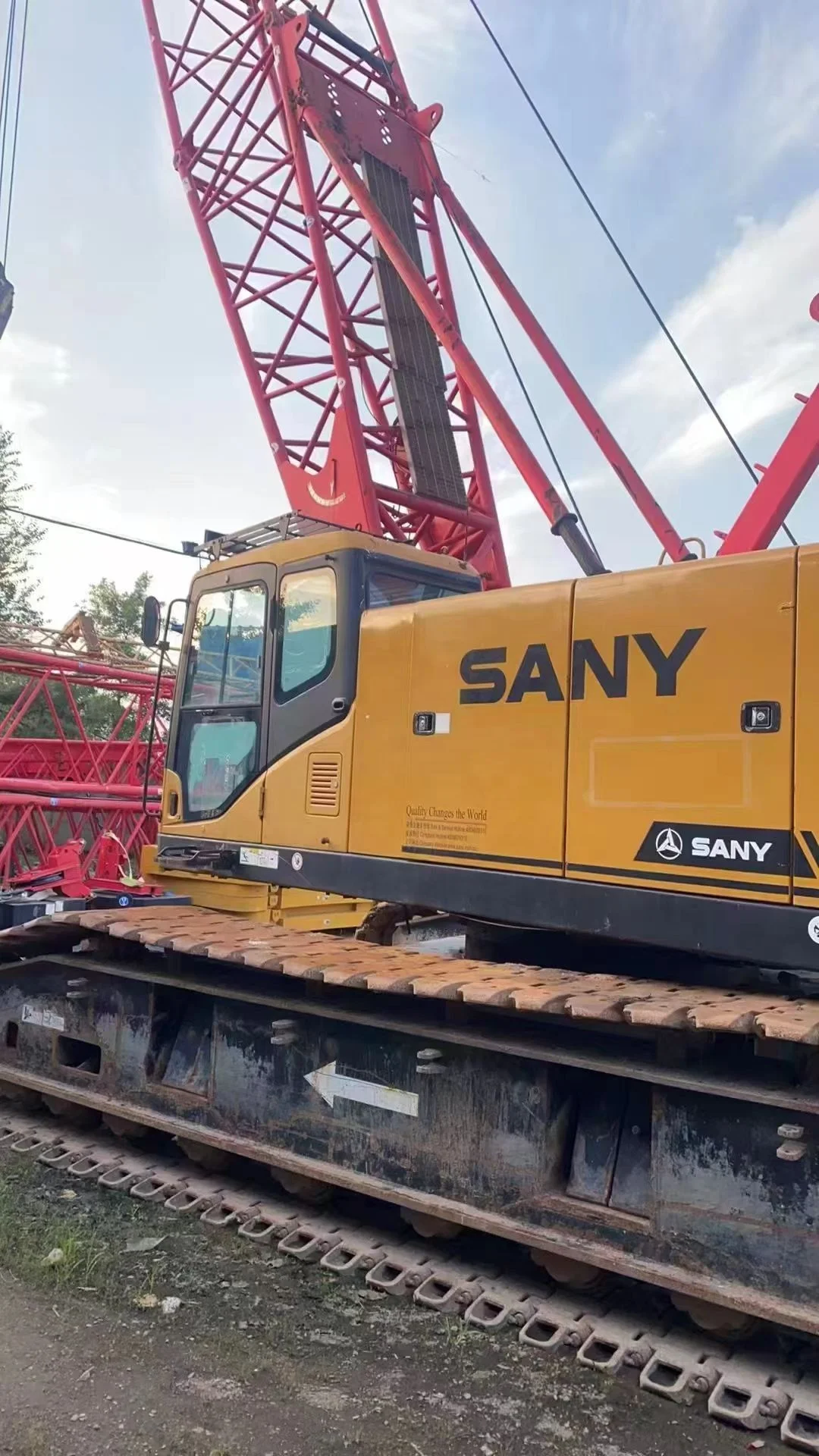 2019year Used China SANY SCC750 crawler crane 75ton  construction equipment crane cheap for selling