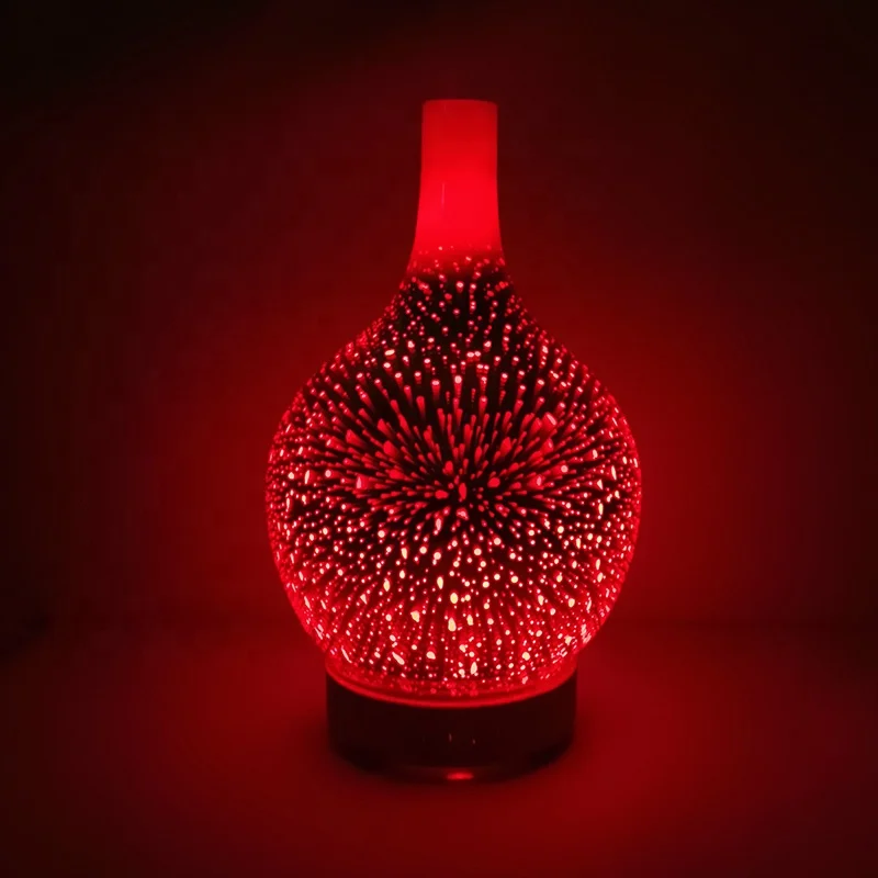 2021 Trend Products Cold Mist Ultrasonic Air Humidifier Essential Oil Aromatherapy 3D Glass Diffuser
