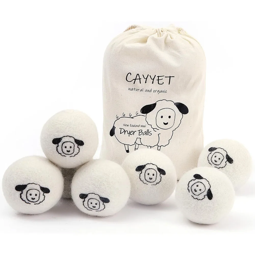 New Zealand Wool Dryer Balls Organic Handmade Laundry wool dryer balls set