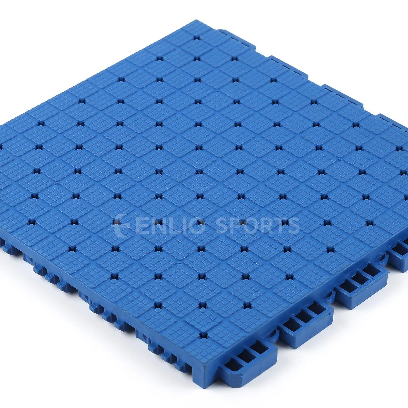 Enlio TPE Suspended Floor Interlocking Basketball /Tennis /PIckelball Assembly Flooring For Outdoor Sport Tiles