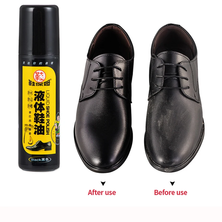 Natural Black Shoe Polish Leather Shoes Polishing Wax for Long Lasting Shine Nourishes and Protection of Shoes