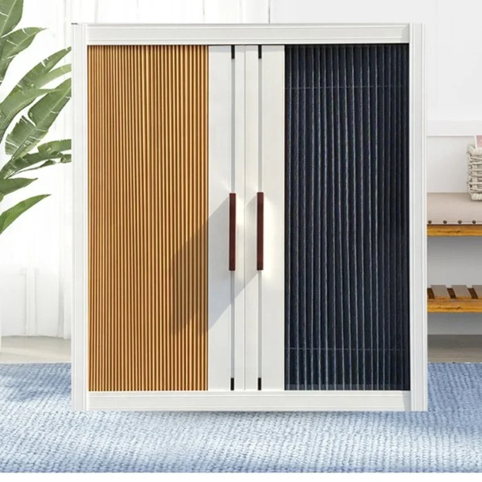 Honeycomb curtain screen folding sliding retractable screen door