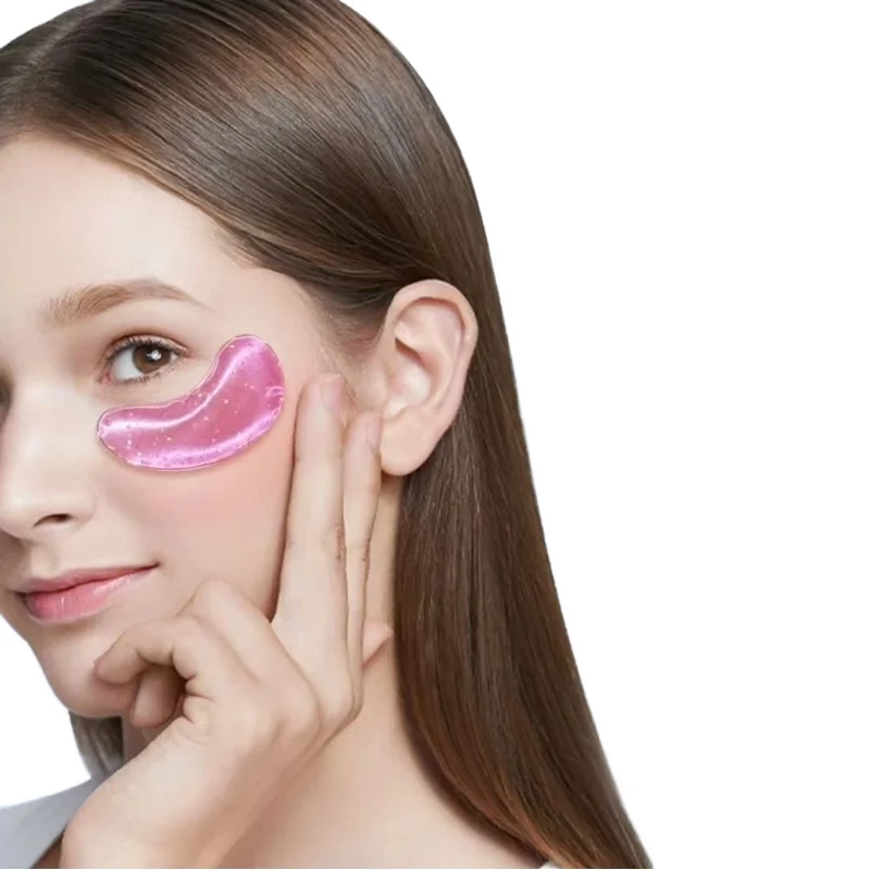 Hot Selling Star Glitter Hydrogel Collagen Eye Mask Anti-Wrinkle Seaweed Sheet for Dry Skin Reduces Dark Circles under Eye
