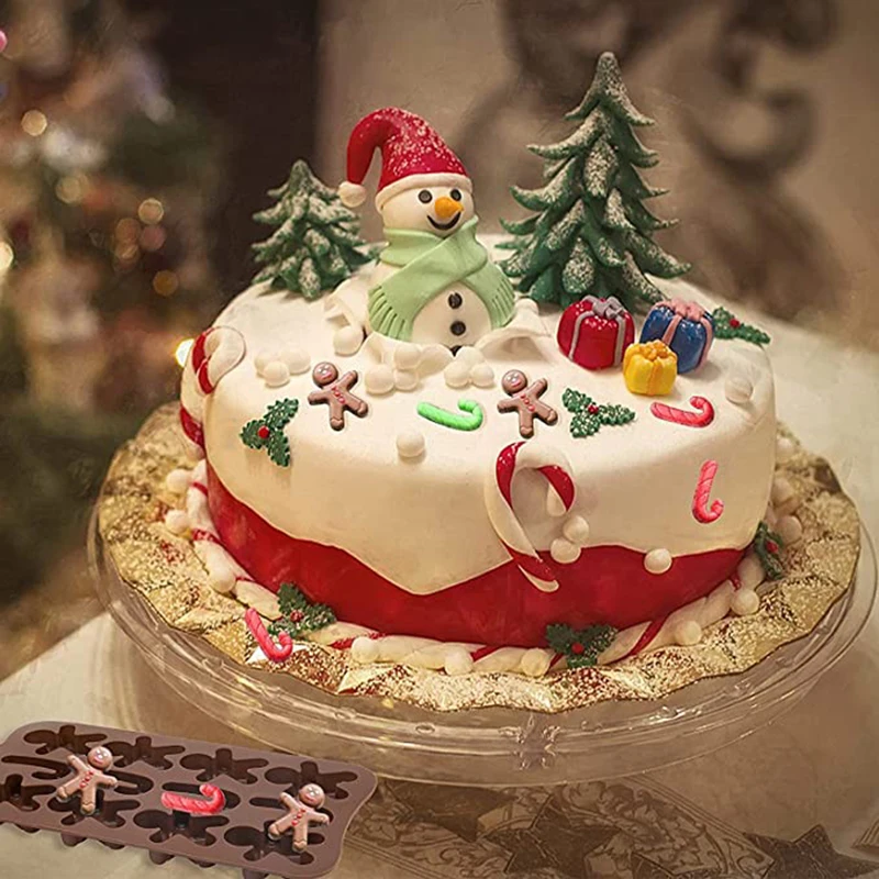 Wholesale Food Grade Custom Christmas Design Non-stick Chocolate Moulds Silicone Mold Silicone Cake Mould