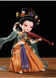 Good quality Antiquity ornament Handmade Cultrural Doll Dunhuang Flying Fairy Chinese  Beijing Silk Dolls