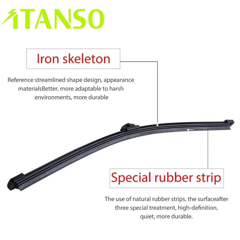 High Efficiency Silent Rear Windshield Wiper Blade 8R09554071P9 8K9955205 8R0955425 for Audi Q5 2009-2015