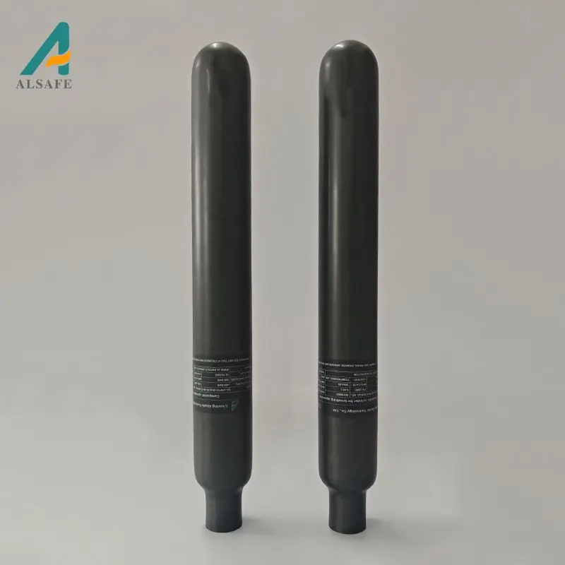 ALSAFE Frosted 0.5l Carbon Fiber Cylinder Ultra Light Carbon Fiber Bottle Tank 300bar 4500psi For Pcp