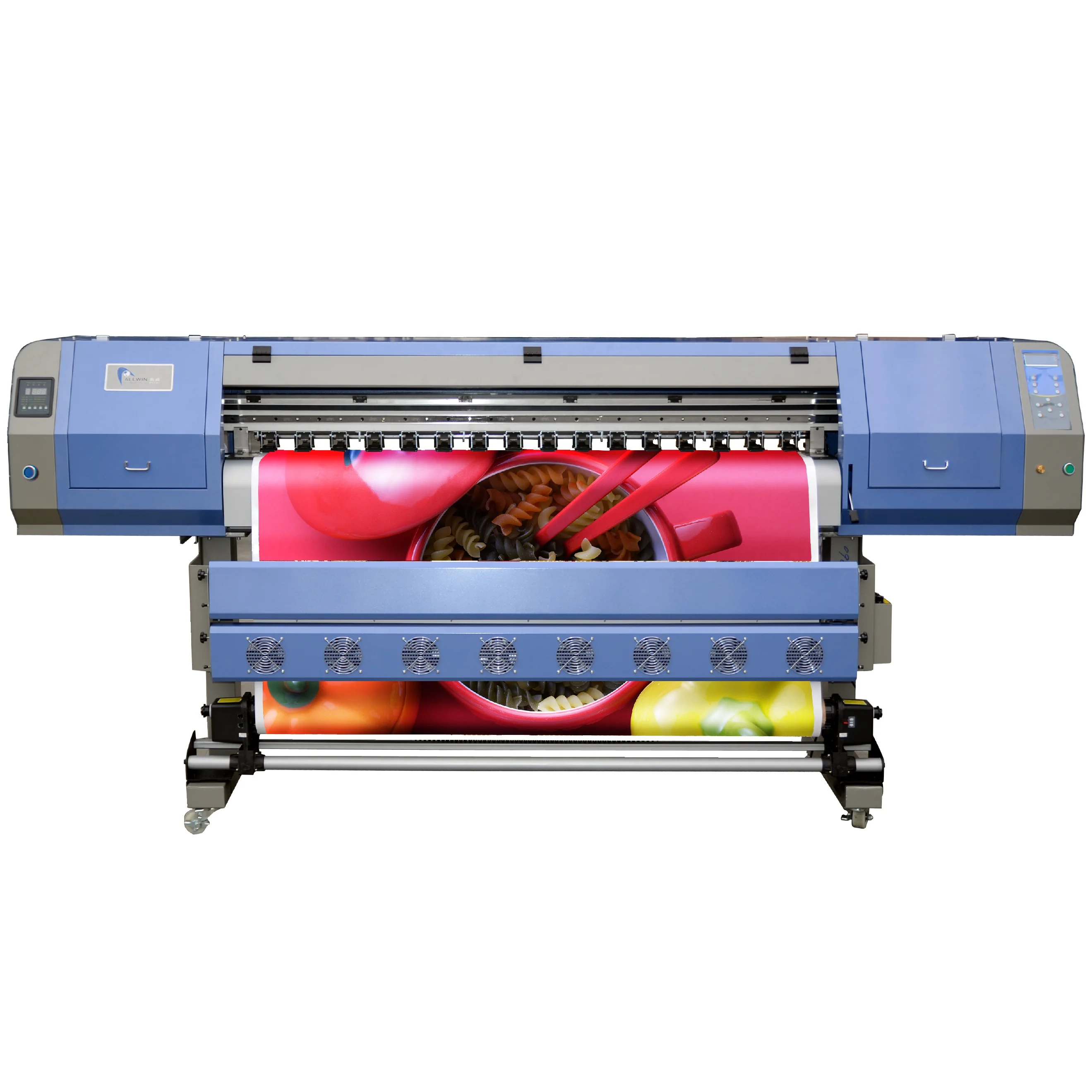 Производитель Allwin 1 8 m экологически чистый принтер с 2 /4 головками I3200 струйный баннер EJET машина Печать Сав