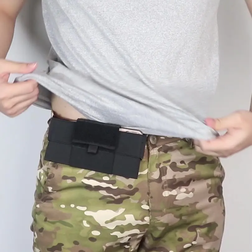 Factory Wholesale New Design Fitness Outdoor Sports Running Stealth Elastic Ultra-thin Mini Mobile Phone Fanny Pack