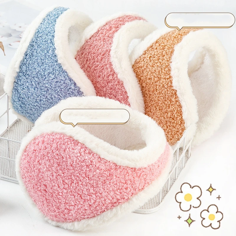 High Quality Knitted Skincare Acrylic Ear Warmer Fur Fleece Unisex Winter Earmuff