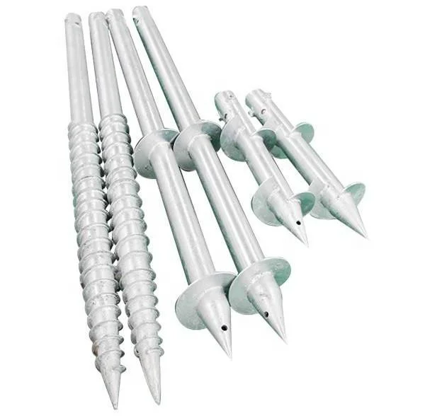 $10 Low Price 750mm Ground Screw Foundation Screw Anchor Galvanized Steel Screw for Solar Mounting