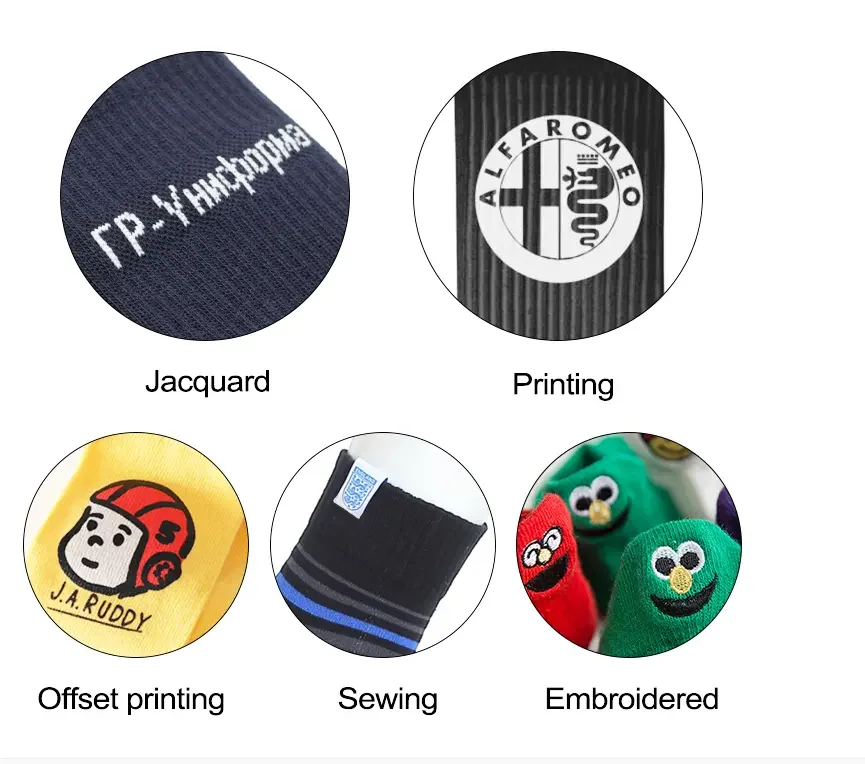 OEM Custom Socks Design with Own Logo Crew Dress Organic Bamboo Cotton Man Sport Socks Custom Packaging