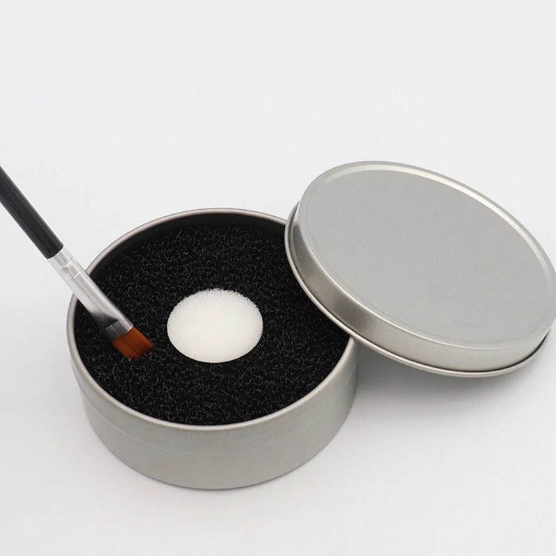 Makeup Brush Cleaner Sponge Washing Brushes Quick Remover Color From Brush Cleaning Box