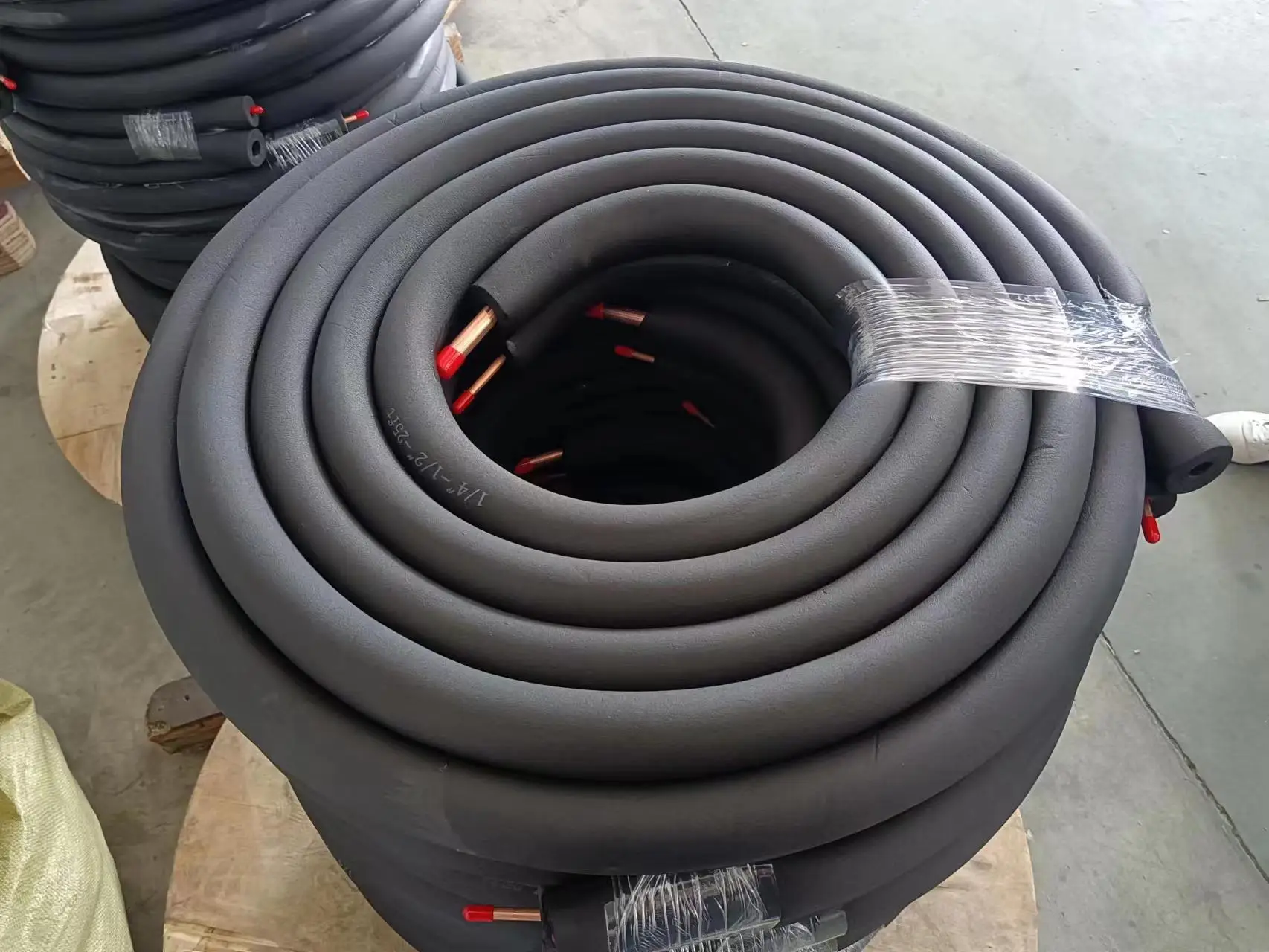 3/8 Pure Copper pipes for Plumbing automobile copper tubes roll producer copper tube refrigeration