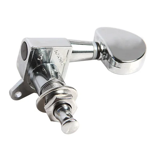 6pcs Acoustic Guitar Tuning Pegs Machine Head Tuners Chrome Guitar Parts