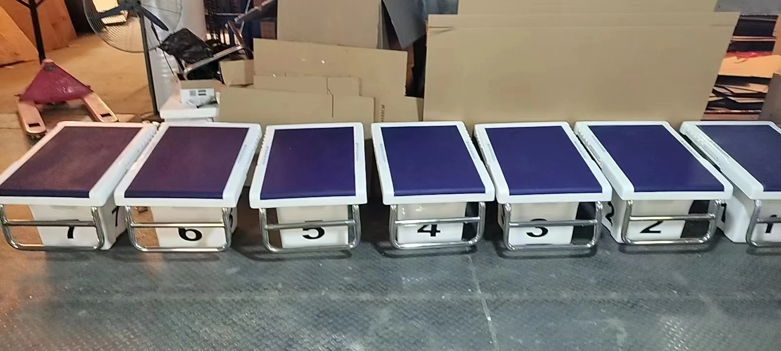 2024 Poolux Durable Diving Platform Removable Standard Swimming Pool Starting Blocks