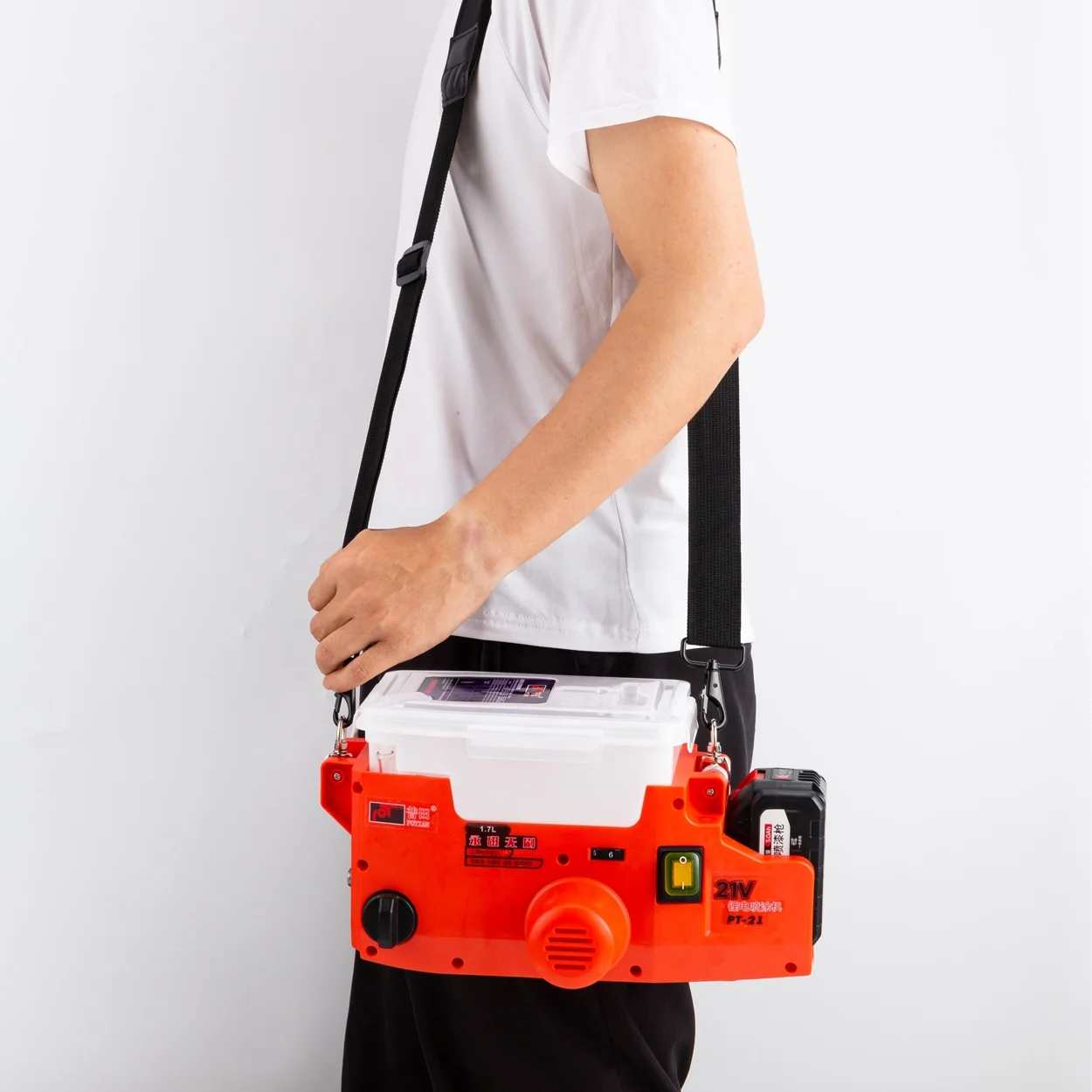 High power automatic wall wireless airless paint spray gun spraying machine