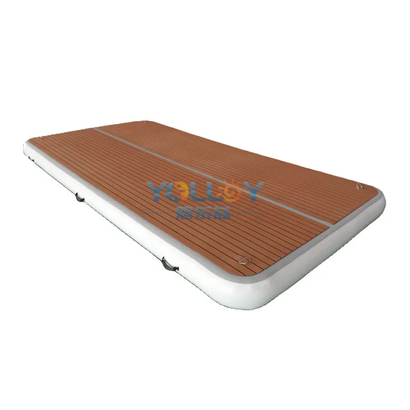Hot Sale Drop Stitch Inflatable Floating Docks Platform Inflatable Water Park For Yacht