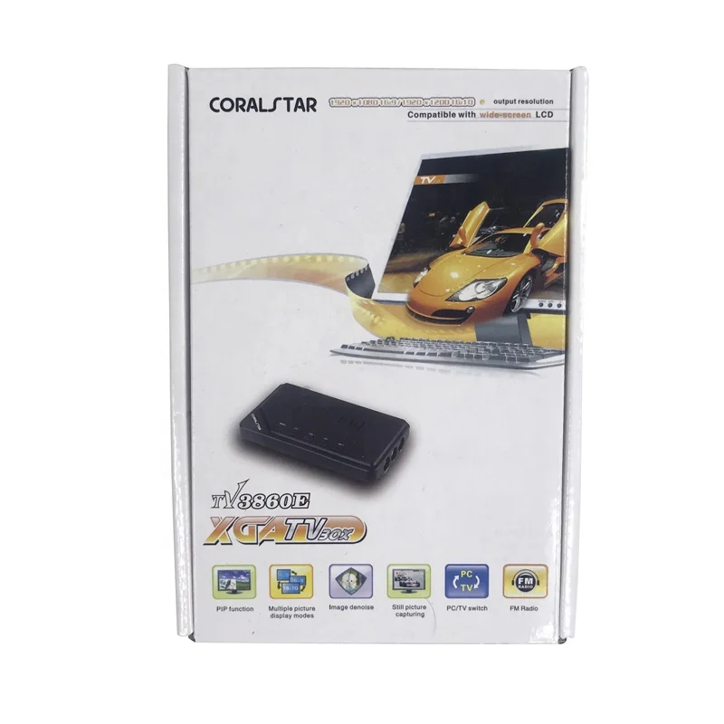  Коробка Coralstar TV2810 совместима с ЖК-дисплеем XGA TV box широким
