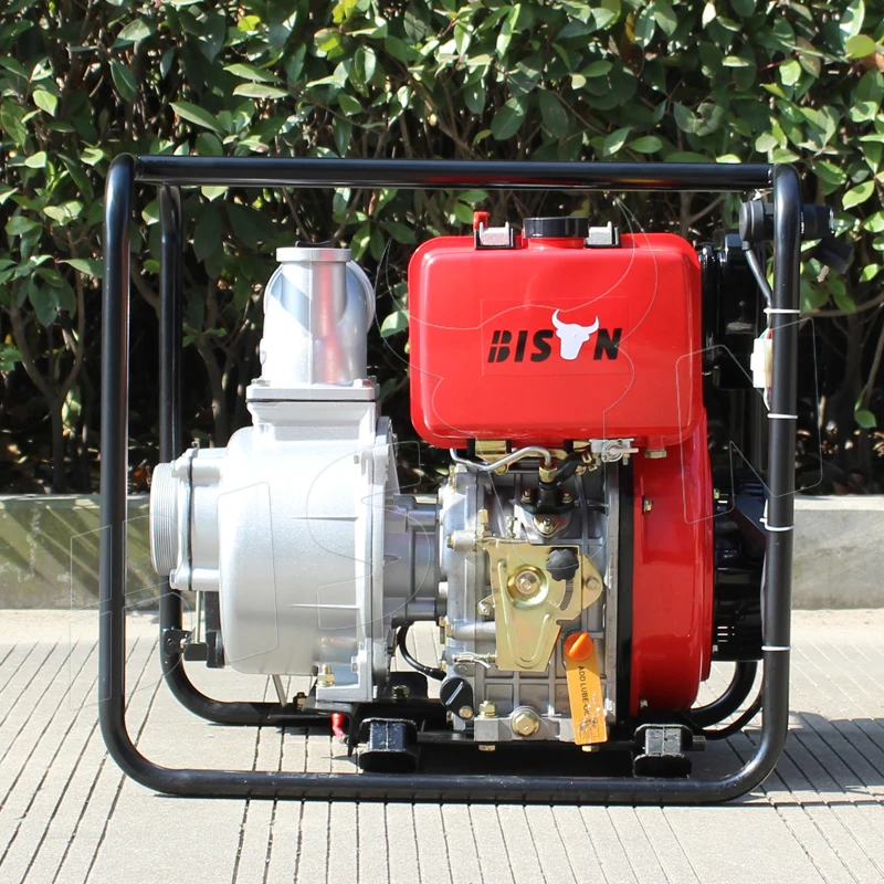 Bison(China) 4 Inch 186F Single Cylinder Diesel Engine Water Pump Agriculture Diesel Water Pumps