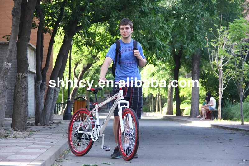 Steel Fork Suspension Disc Brake Mountain Bicycle Fashion MTB Bike with 21 Speed Gears