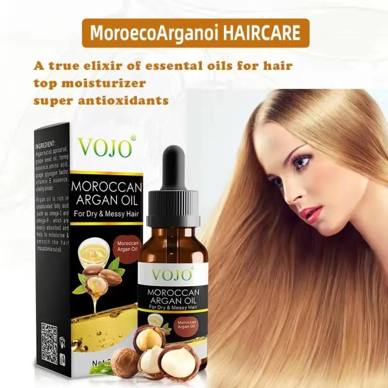 VOJO  30ml Natural Orgainc Argan oil Hair Oil Ginger Germinal Nourish Repair Hair Growth Oil